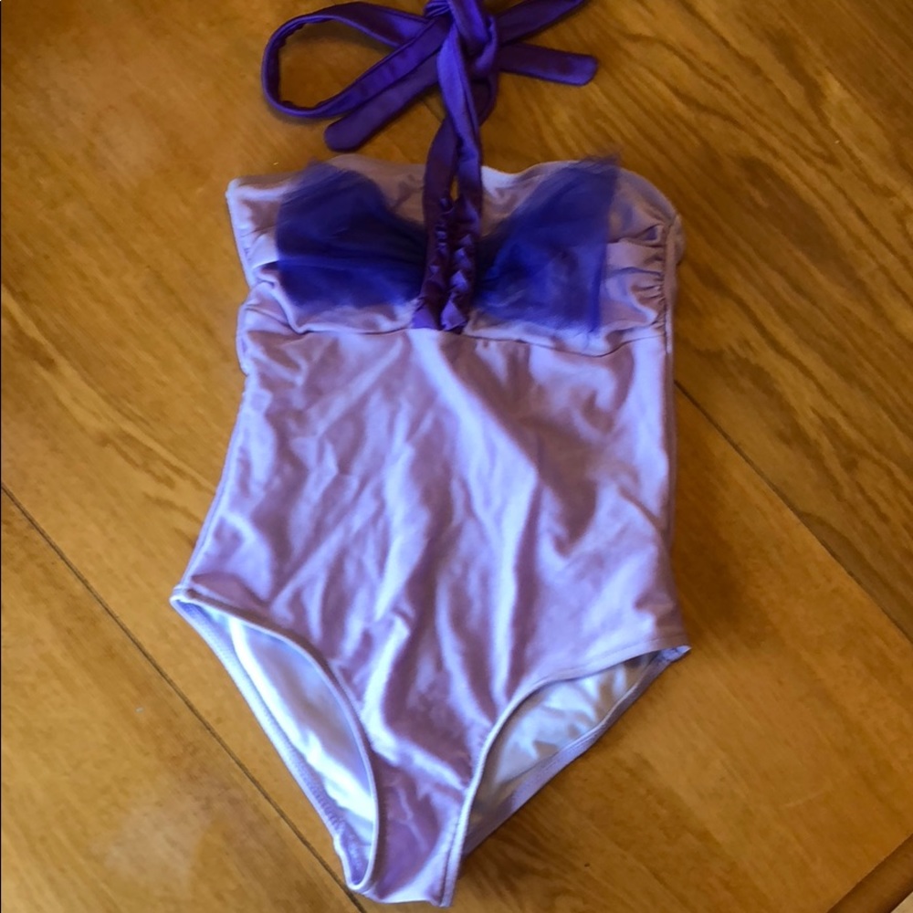 Girls Purple One Piece Swimsuit size 6